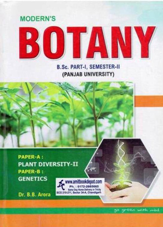 Modern Botany Paper A and Paper B for BSc 2nd Semester PU Chandigarh