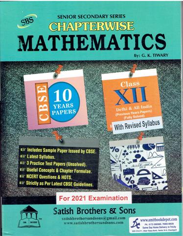 Delhi and All India Mathematics Chapterwise Previous Years Papers for Class 12th