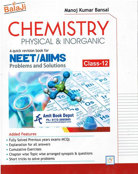 Chemistry Physical and Inorganic NEET and AIIMS Problems and Solutions Class 12th