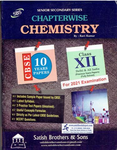 Delhi and All India Chemistry Chapterwise Previous Years Papers for Class 12th