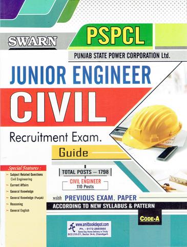 Swarn PSPCL Junior Engineer Civil Recruitment Exam Guide (English Edition) (NEW)