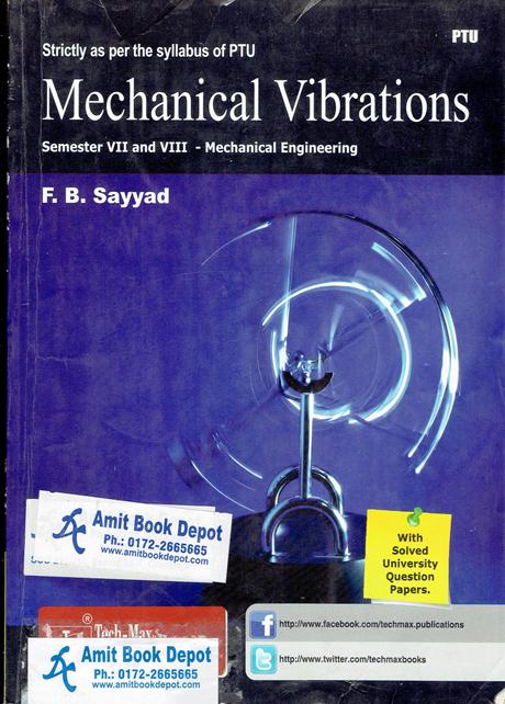 Mechanical Vibrations ME 7th/8th Sem PTU (OLD)