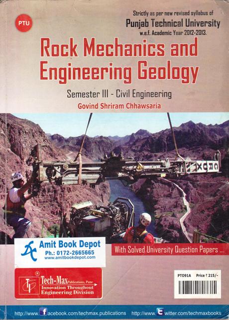 Rock Mechanics and Engineering Geology CE 3rd Sem PTU (OLD)