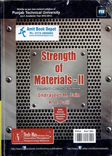 Strength of Materials 2 ME 4th Sem PTU (OLD)