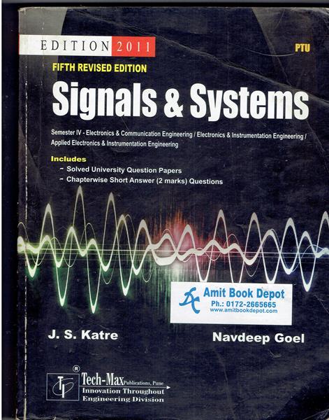 Signals and Systems Semester ECE and ELE 4th Sem PTU (OLD)