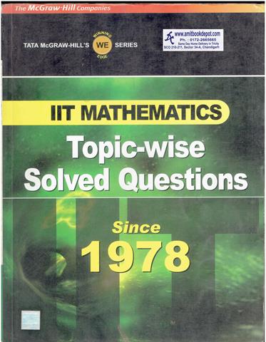 IIT Mathematics Topicwise Solved Questions