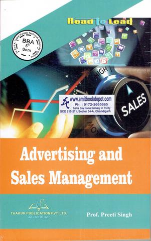 Thakur Advertising and Sales Management for BBA 5th Sem PTU (NEW)