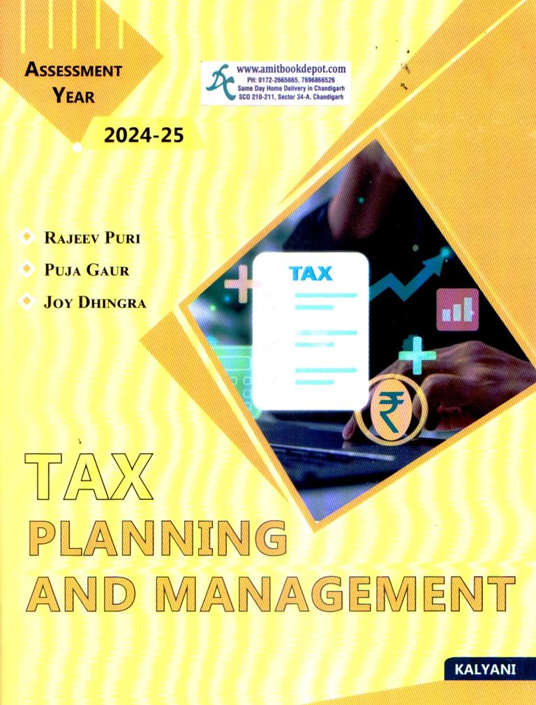 Tax Planning and Management for MCOM 3rd Semester PU Chandigarh