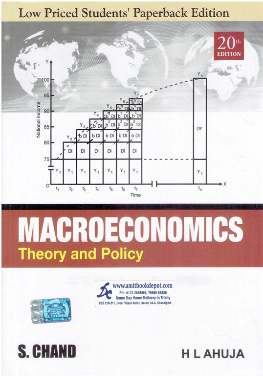 S Chand Macroeconomics Theory and Policy Low Priced Student Edition (NEW)