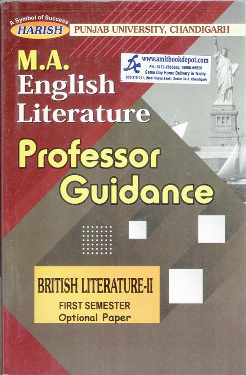 Harish Professor Guidance British Literature 2 MA 1st Sem 4th Optional Paper (NEW)