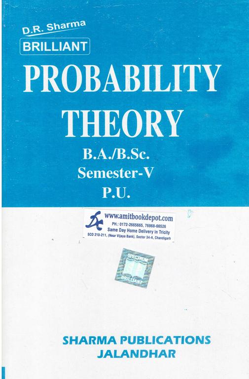 Brilliant Probability Theory BA and BSC 5th Semester PU Chandigarh