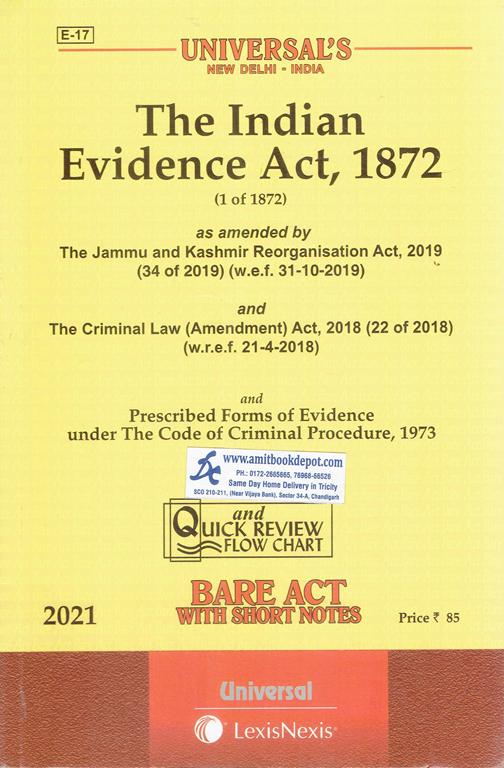 Universal Bare Act The Indian Evidence Act 1872