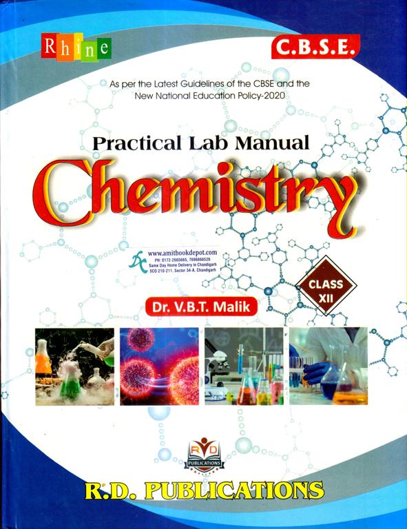 RD Chemistry Practical Lab Manual  Class 12th CBSE