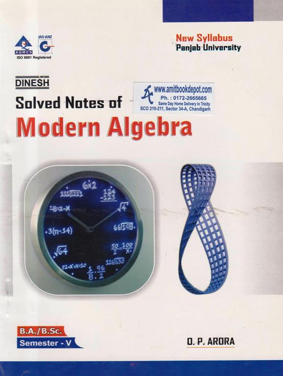 Solved  Notes of Modern Algebra BA and BSc 5th Semester PU