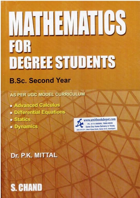 Mathematics For Degree Students Bsc 2nd Year