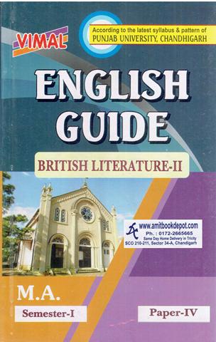 Vimal English Guide British Literature 2 Paper 4 for MA 1st Sem PU (NEW)