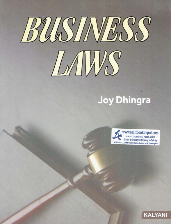 Business Laws BCom 2nd Semester PU Chandigarh