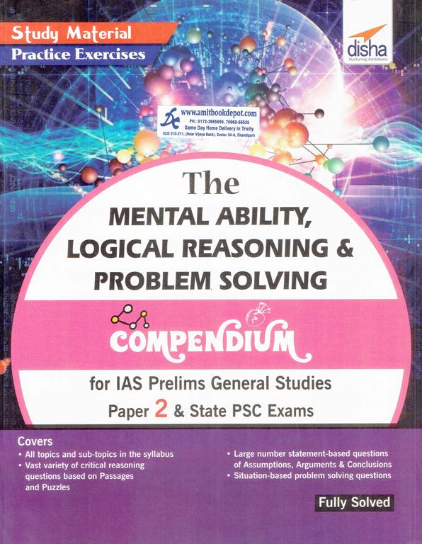 Disha The Mental Ability Logical Reasoning and Problem Solving Compendium