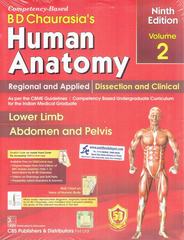 CBS Human Anatomy Vol 2 Lower Limb Abdomen and Pelvis 9th Edition