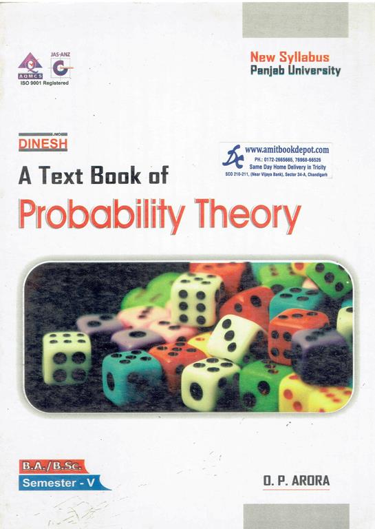 A Text Book of Probability Theory BA and BSc 5th Sem PU