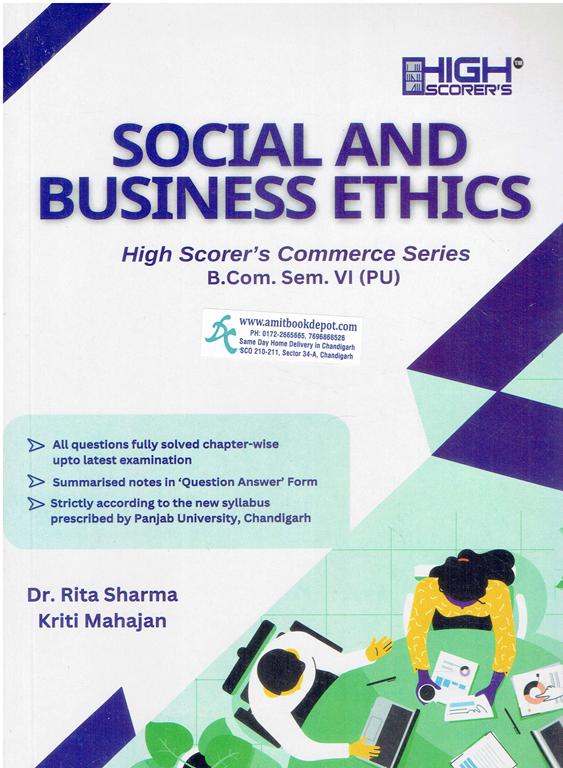 High Scorer Social and Business Ethics BCom 6th Semester PU Chandigarh