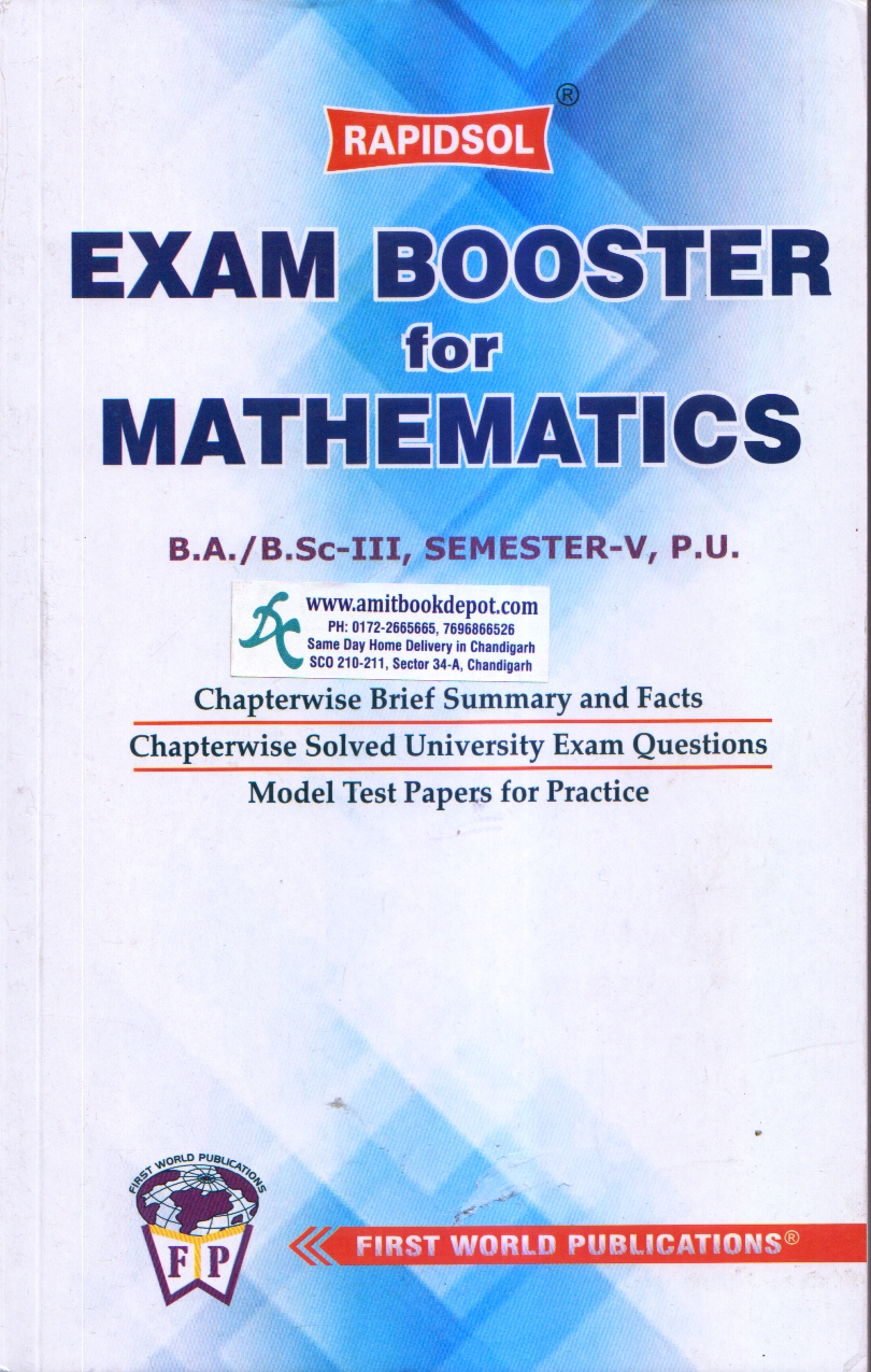 Rapidsol Exam Booster for Mathematics for BA and BSc 5th Sem PU