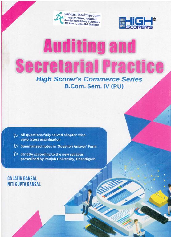 High Scorer Auditing and Secretarial Practice BCom 4th Sem PU