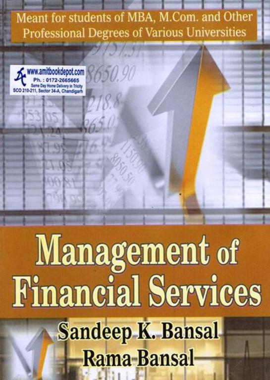 Management of Financial Services for MBA  MCom and Other Professional Degree of Various Universities