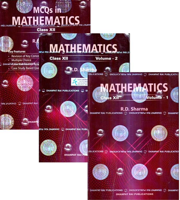 R D Sharma Mathematics for Class 12th (Set of Three Volumes)