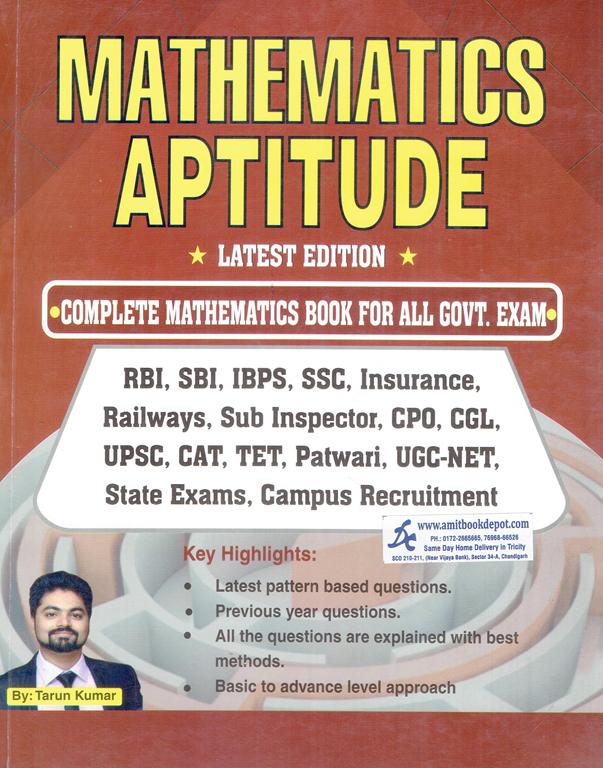 Mathematics Aptitude Complete Mathematics Book for All Govt Exam (NEW)