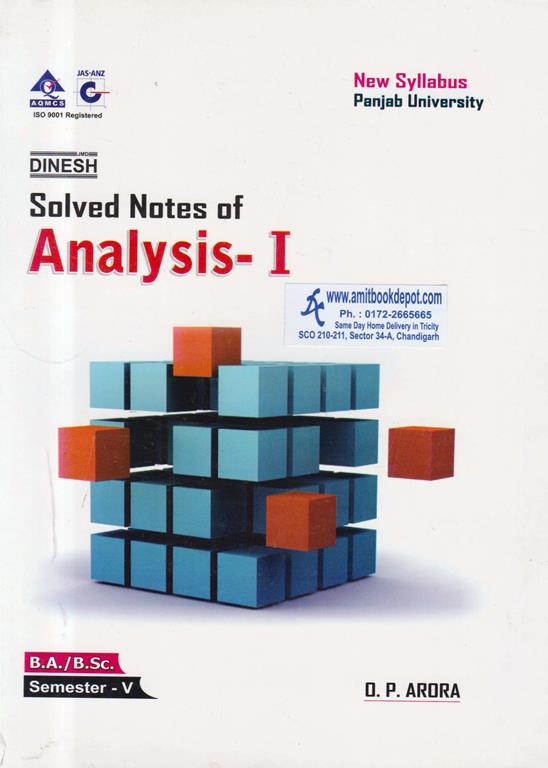 Solved Notes of Analysis 1 BA and BSc 5th Semester PU