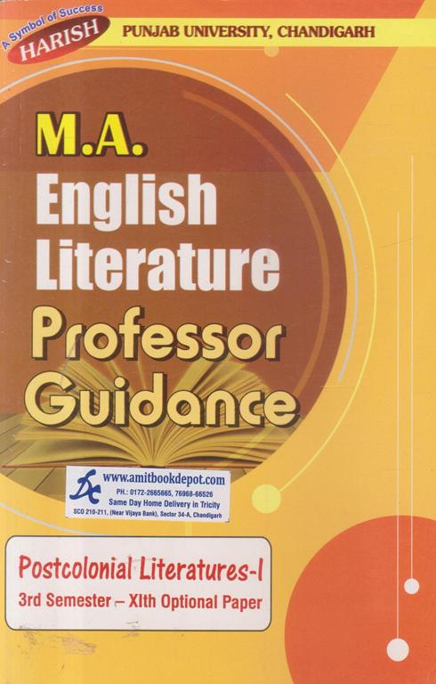 Harish Professor Guidance Postcolonial Literature 1 MA 3rd Semester PU