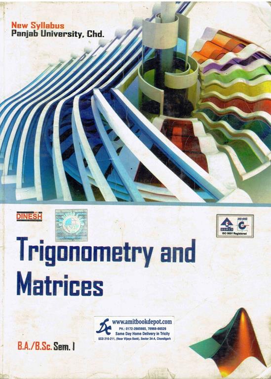 Dinesh Trigonometry and Matrices BA and BSc Semester 1 PU