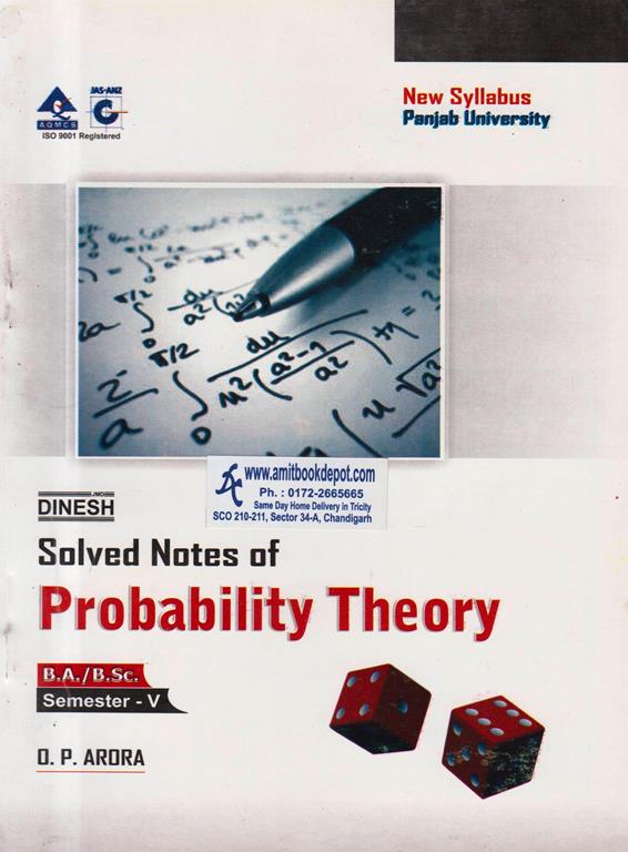 Solved Notes of Probability Theory BA and BSc 5th Semester PU