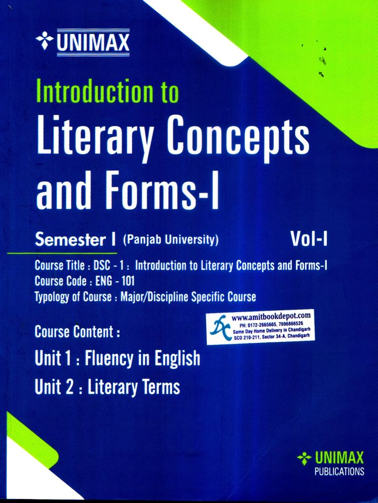 unimax introduction to literacy concepts and forms 1 ( vol1) sem 1