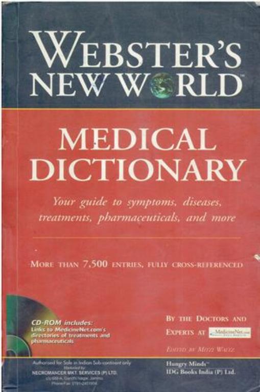 Websters New World Medical Dictionary