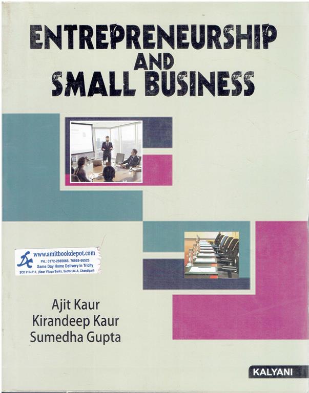 Entrepreneurship and Small Business BBA 5th Semester PU Chandigarh