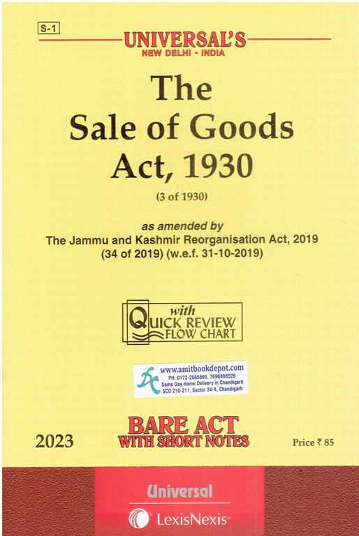 Universal Bare Act The Sale of Goods Act 1930