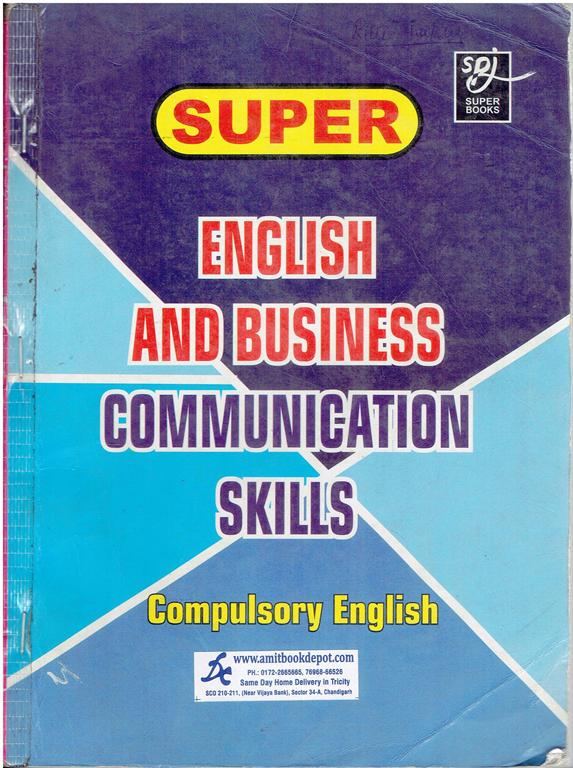 English and Business Communication Skills BCom 1st and 2nd and BBA 3rd and 4th PU Chandigarh