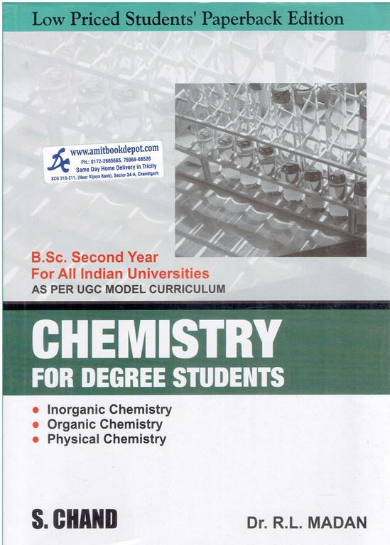 Chemistry for Degree Students for BSc 2nd Year