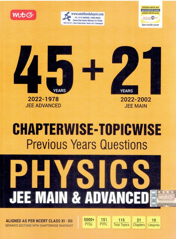 JEE Main And Advanced Physics (45+21) Years Chapterwise Topicwise