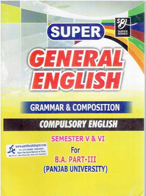 Super General English Grammar and Composition BA 5th and 6th Sem PU