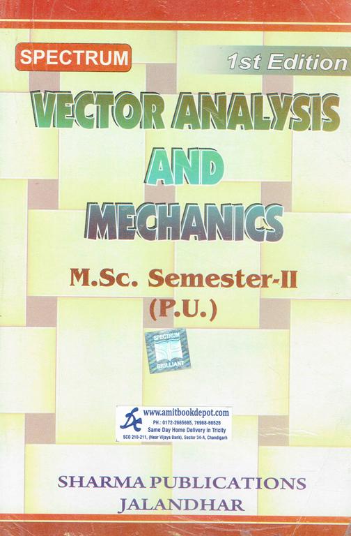 Spectrum Vector Analysis And Mechanics MSc Mathematics PU Chandigarh