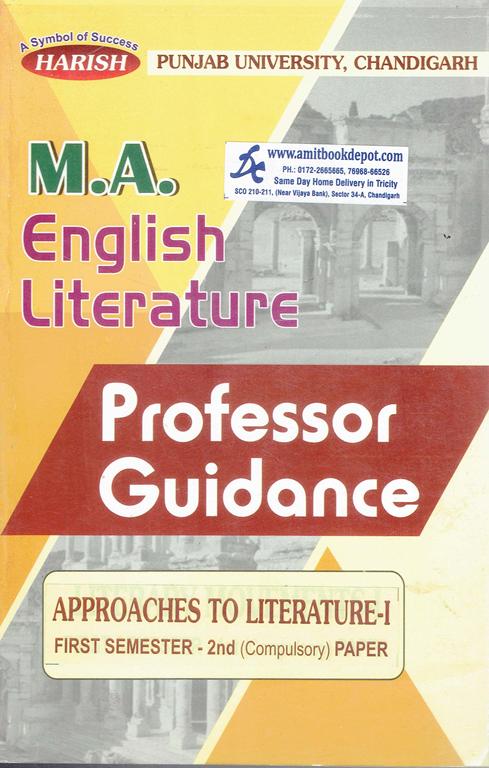 Harish Professor Guidance Approaches To Literature 1 MA 1st Sem 2nd Paper