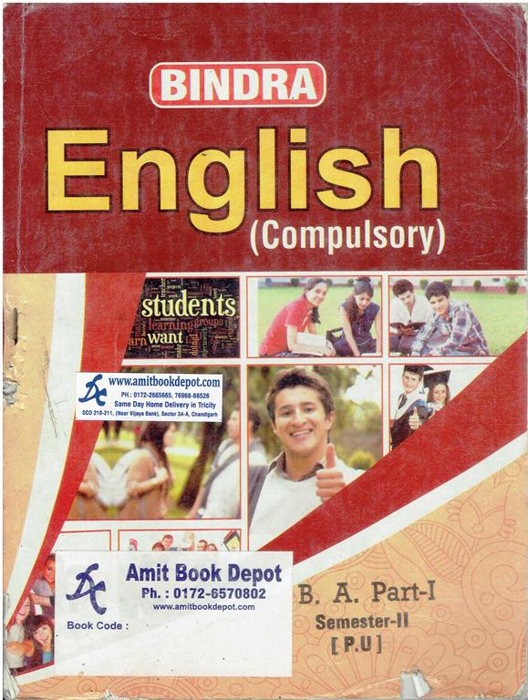 Bindra English BA (Compulsory) 2nd Sem PU (OLD)