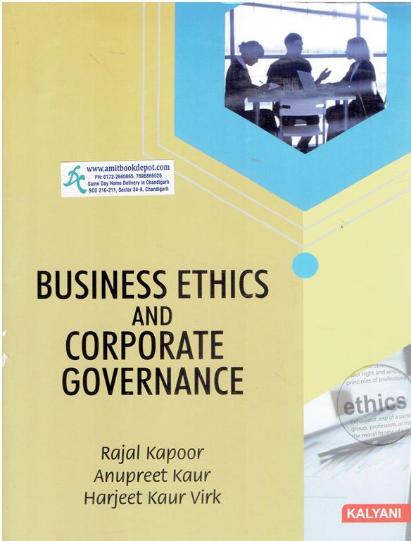 Kanlyani Business Ethics And Corporate Governance BBA 6th Semester PU Chandigarh