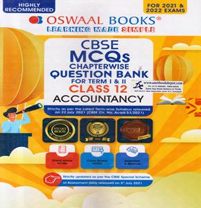 Oswaal CBSE MCQ Chapterwise Question Bank Accountancy for Class 12th