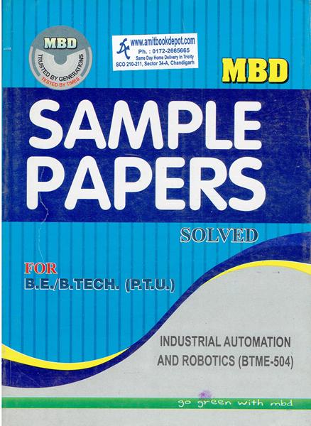 MBD Sample Paper Industrial Automation and Robotics for BE and BTech PTU