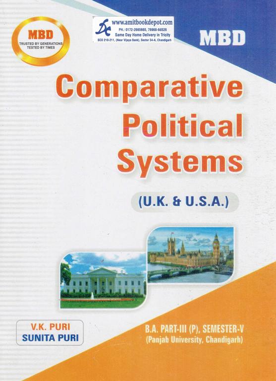 MBD Comparative Political Systems BA 5th Semester PU (Punjabi Medium)