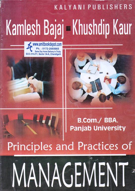 Principles of Practices of Management BCom/BBA 1st Semester PU Chandigarh